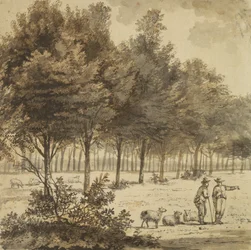 Two Shepherds and an Avenue